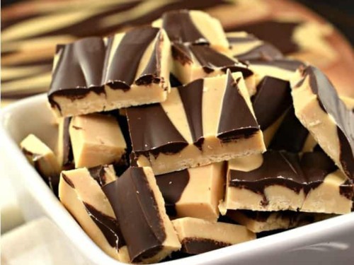 Tiger Butter - Easy, Quick Chocolate Peanut Butter Bark Recipe