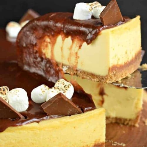 S'mores Cheesecake recipe - Shugary Sweets