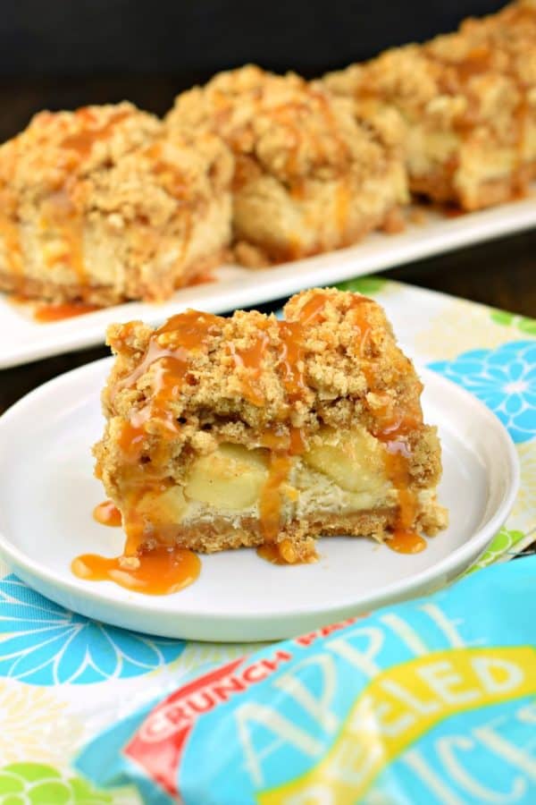 Caramel Apple Cheesecake Bars