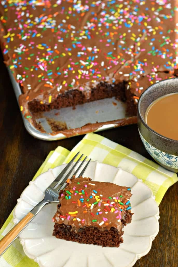 Chocolate Buttermilk Sheet Cake Recipe Shugary Sweets 