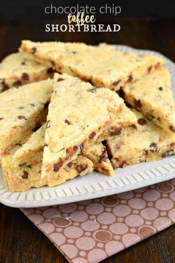 Chocolate Chip Toffee Shortbread Cookies | Shugary Sweets | Bloglovin’