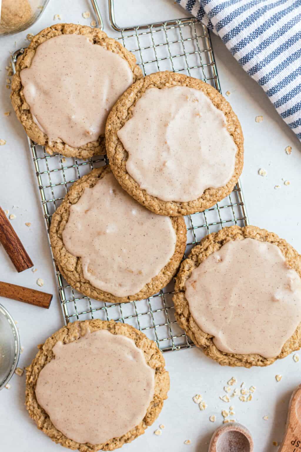 Iced Oatmeal Cookies Recipe Shugary Sweets