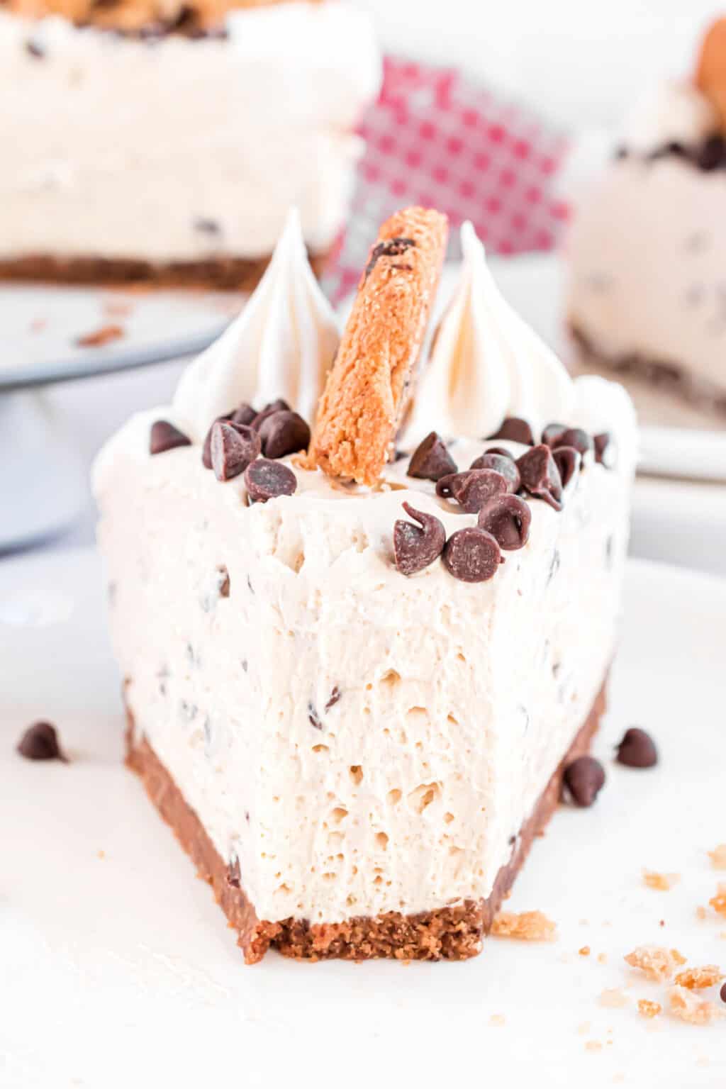 Chocolate Chip Cookie Cheesecake - Shugary Sweets