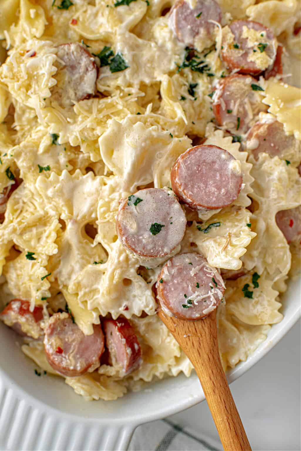 Sausage Alfredo Pasta Recipe Shugary Sweets