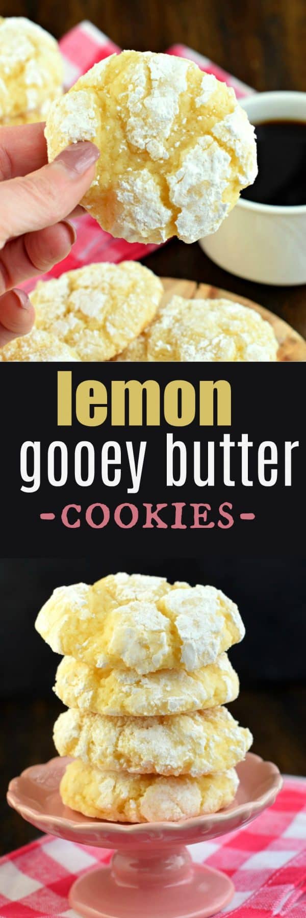 Easy Lemon Gooey Butter Cookies Recipe No Cake Mix Needed 5741