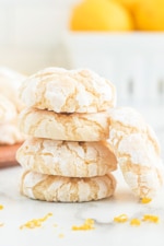 Lemon Gooey Butter Cookies Recipe - Shugary Sweets