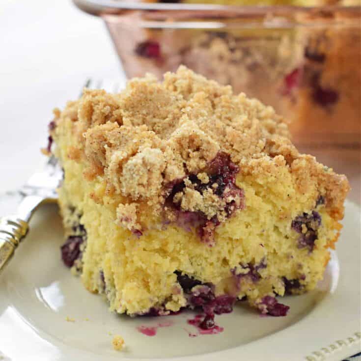 Blueberry Buckle Recipe - Shugary Sweets