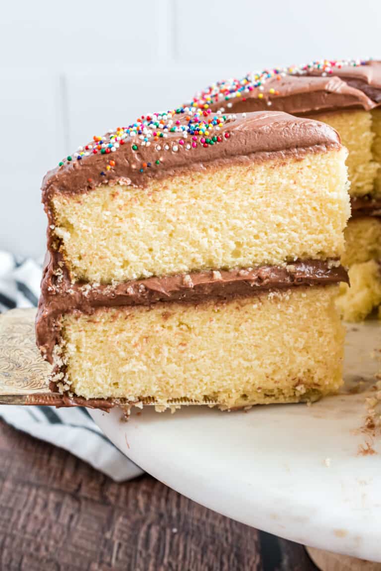 Yellow Birthday Cake Recipe - Shugary Sweets