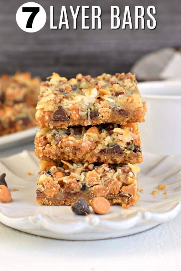 The BEST, Easy Seven Layer Cookie Bars Recipe
