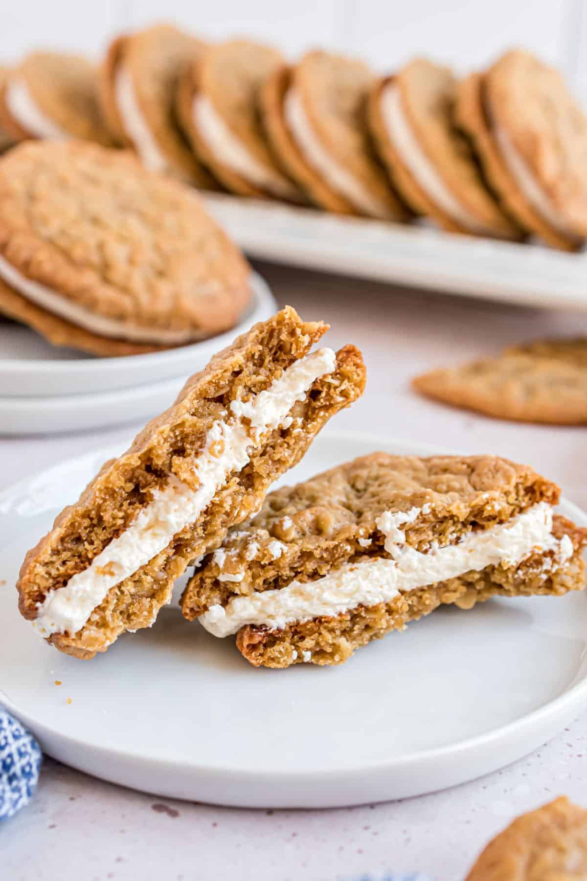 Homemade Spiced Oatmeal Creme Pie Story - White Kitchen Red Wine