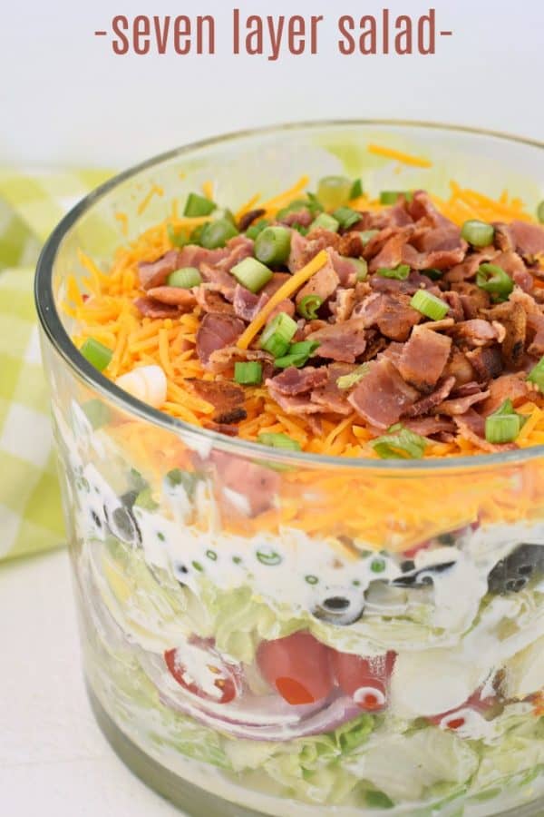 Easy Seven Layer Salad Recipe Shugary Sweets