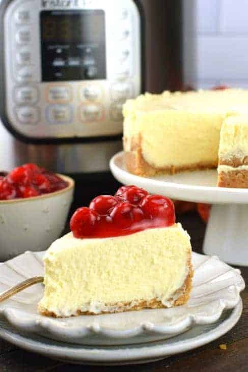 Easy Instant Pot Cheesecake Recipe - Shugary Sweets