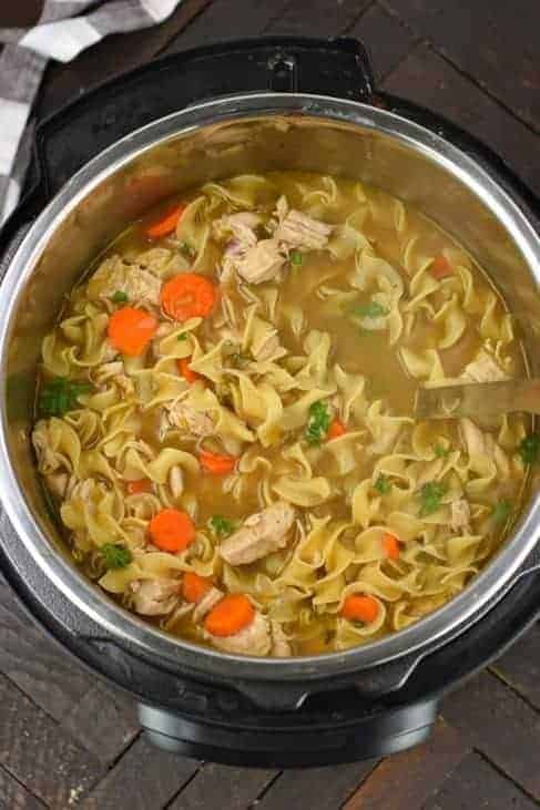 Instant Pot Chicken Noodle Soup –