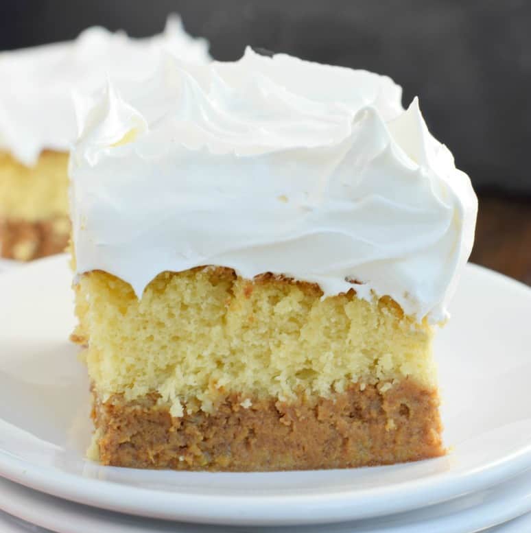 Easy Pumpkin Magic Cake Recipe - Shugary Sweets