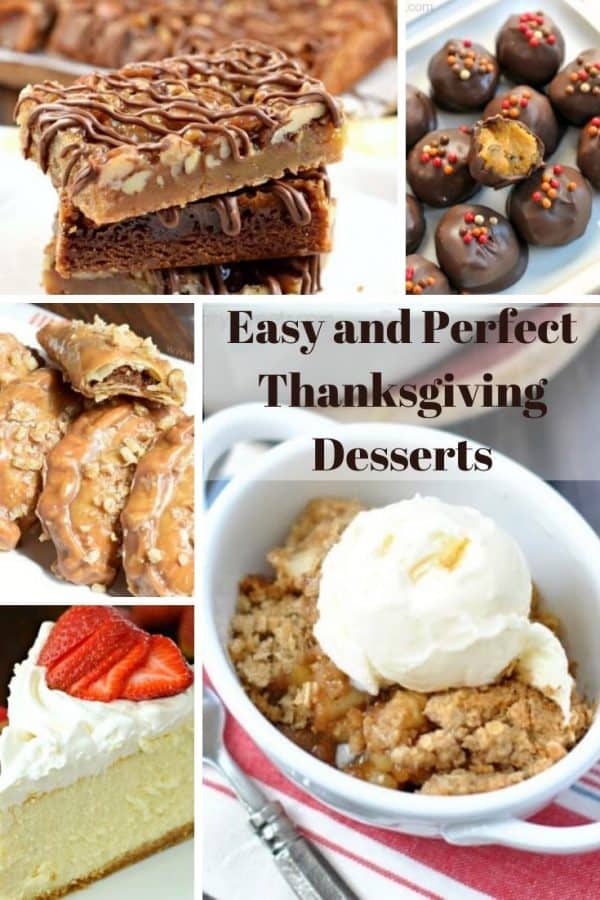 easy desserts for thanksgiving