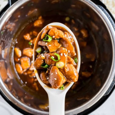 Instant Pot Mongolian Chicken is a sweet and tangy dinner recipe that's perfect for weeknights. You'll love this versatile recipe that works great on the stove top too!