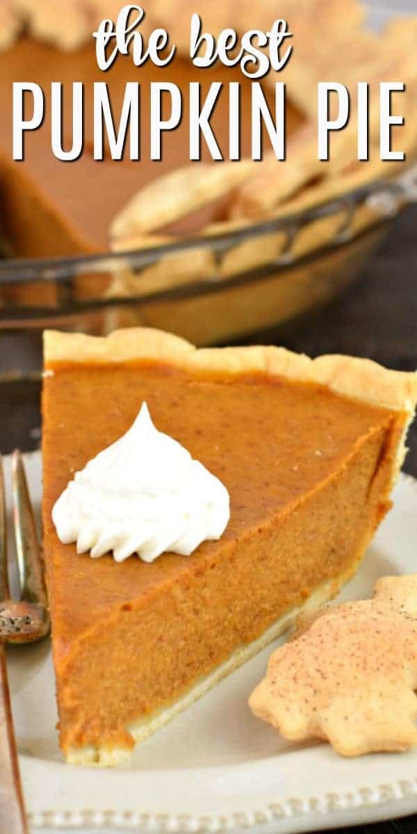 The BEST Pumpkin Pie Recipe - Shugary Sweets