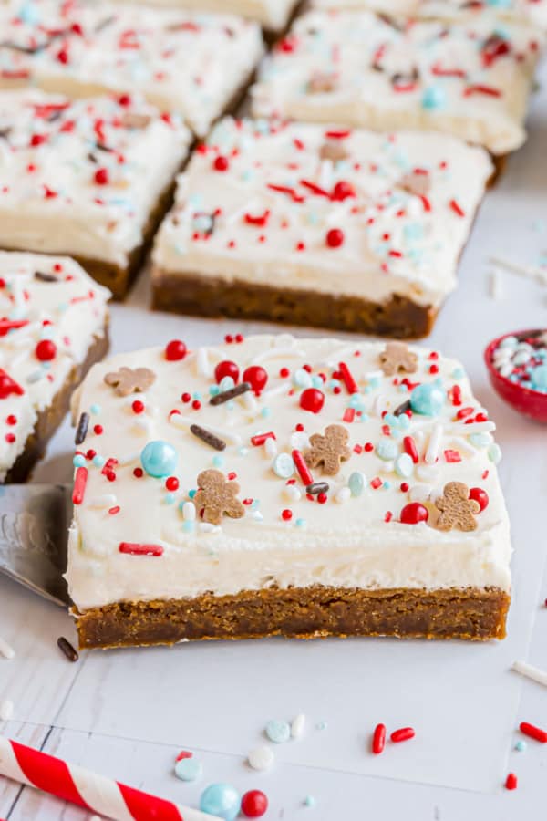 Gingerbread Cookie Bars Recipe Shugary Sweets