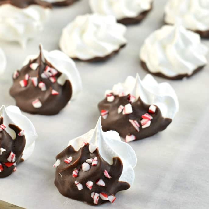 Peppermint Meringue Cookies Recipe Shugary Sweets