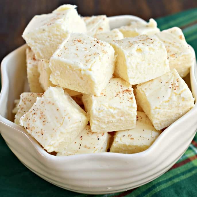 Eggnog Fudge - i am baker