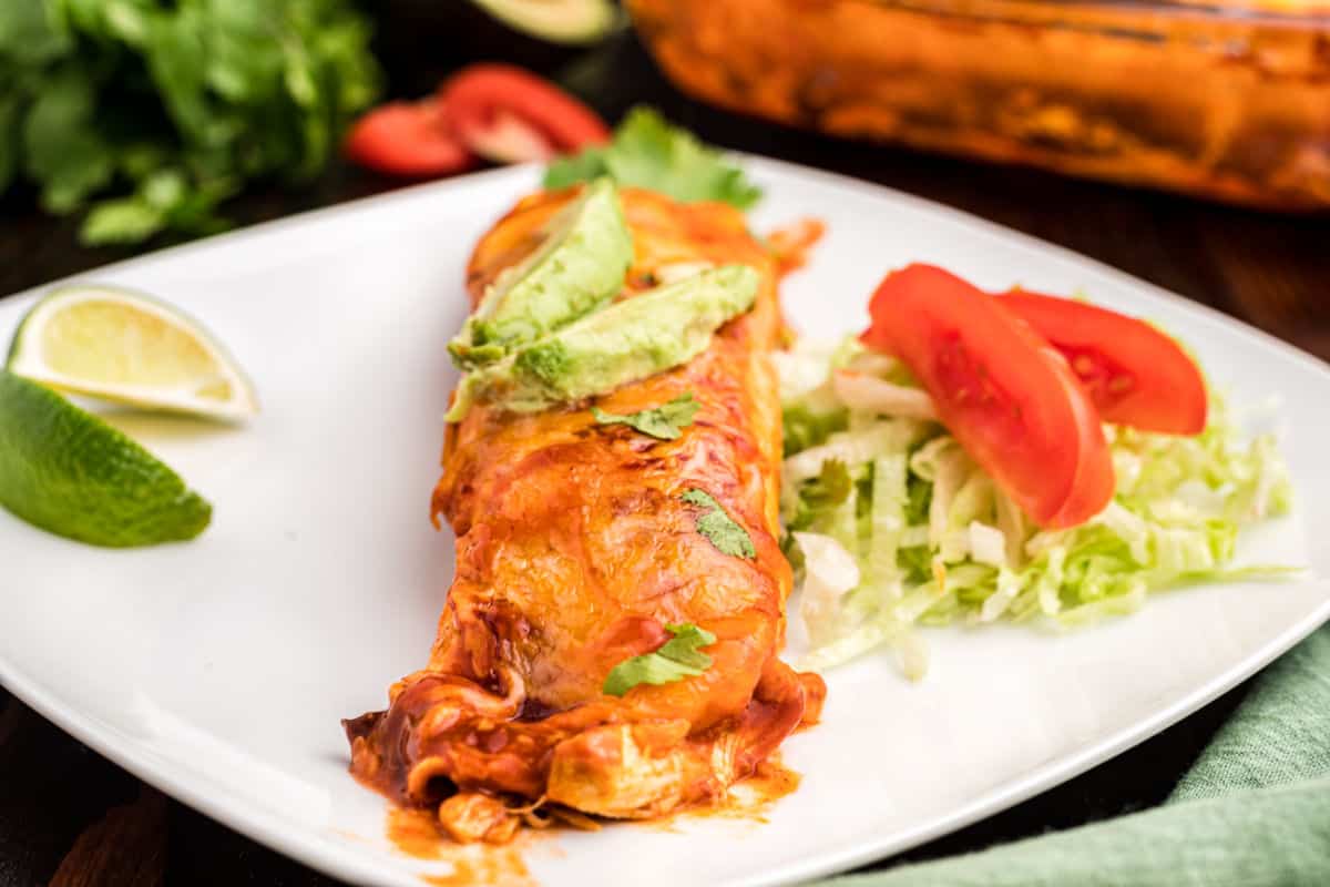 Chicken Avocado Enchiladas Recipe - Shugary Sweets