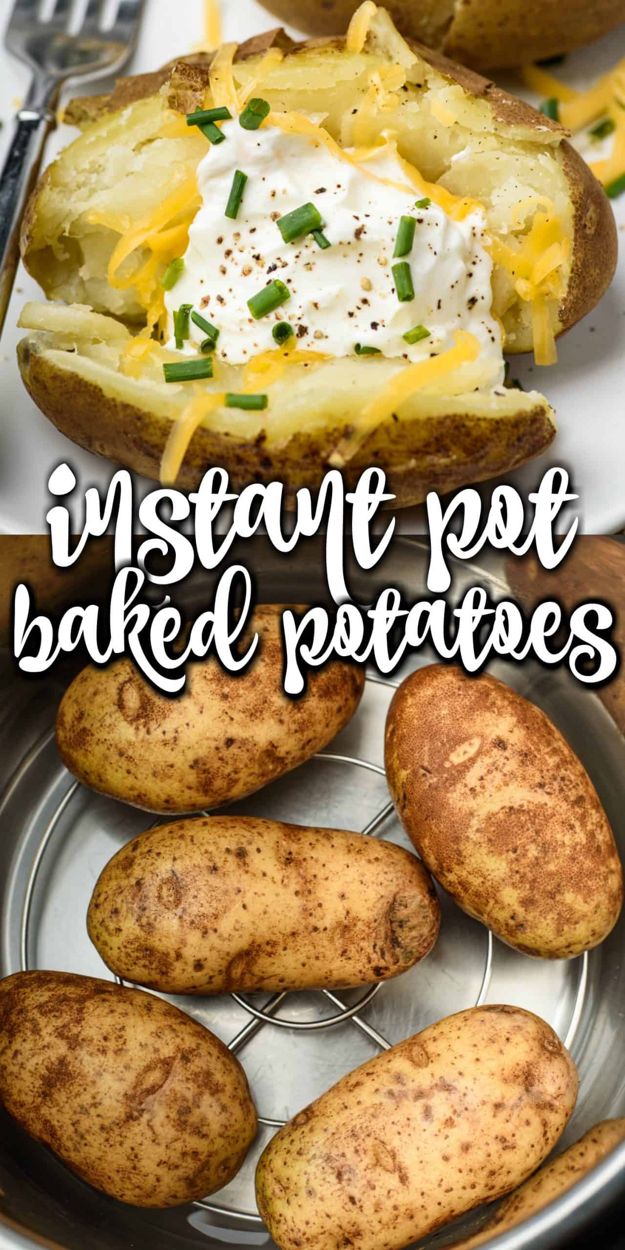 Easy Instant Pot Baked Potatoes Recipe