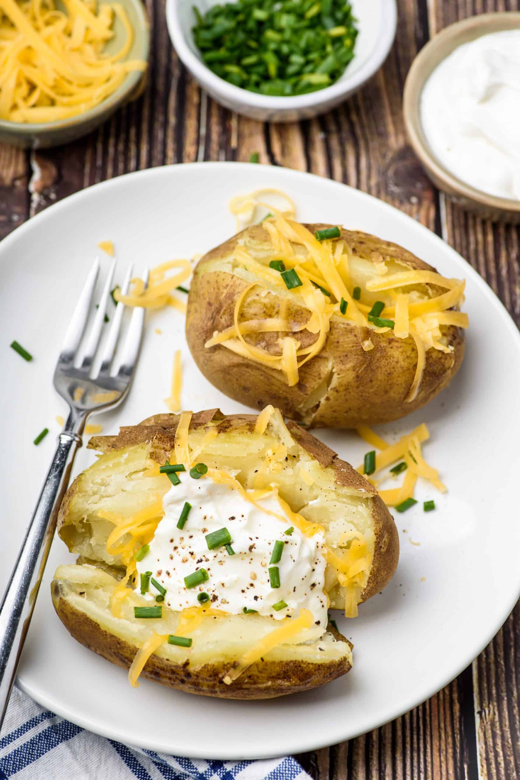 Instant Pot Baked Potatoes Recipe - Shugary Sweets