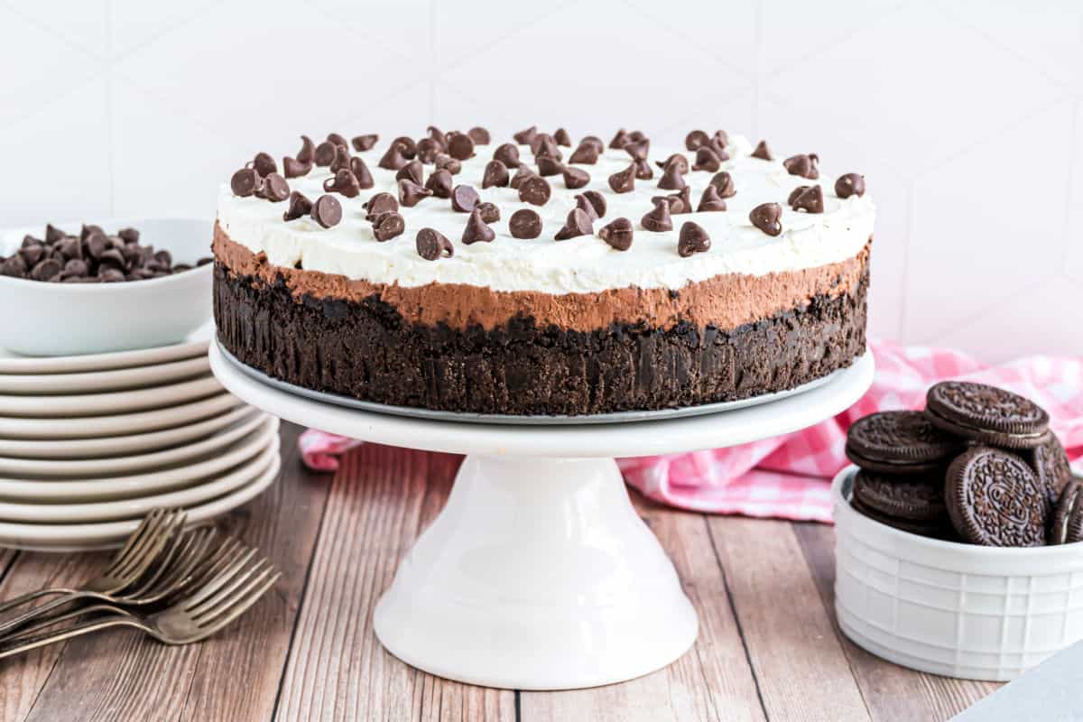 No Bake Chocolate Cheesecake Recipe - Shugary Sweets