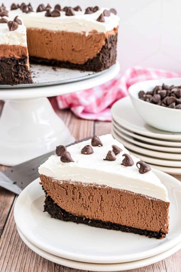 No Bake Chocolate Cheesecake Recipe - Shugary Sweets