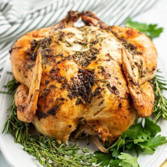 Garlic Herb Roasted Chicken Recipe - Shugary Sweets