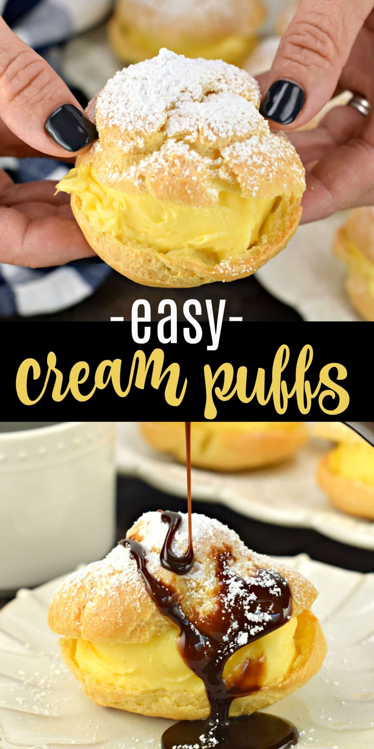 Easy Cream Puffs Recipe - Shugary Sweets