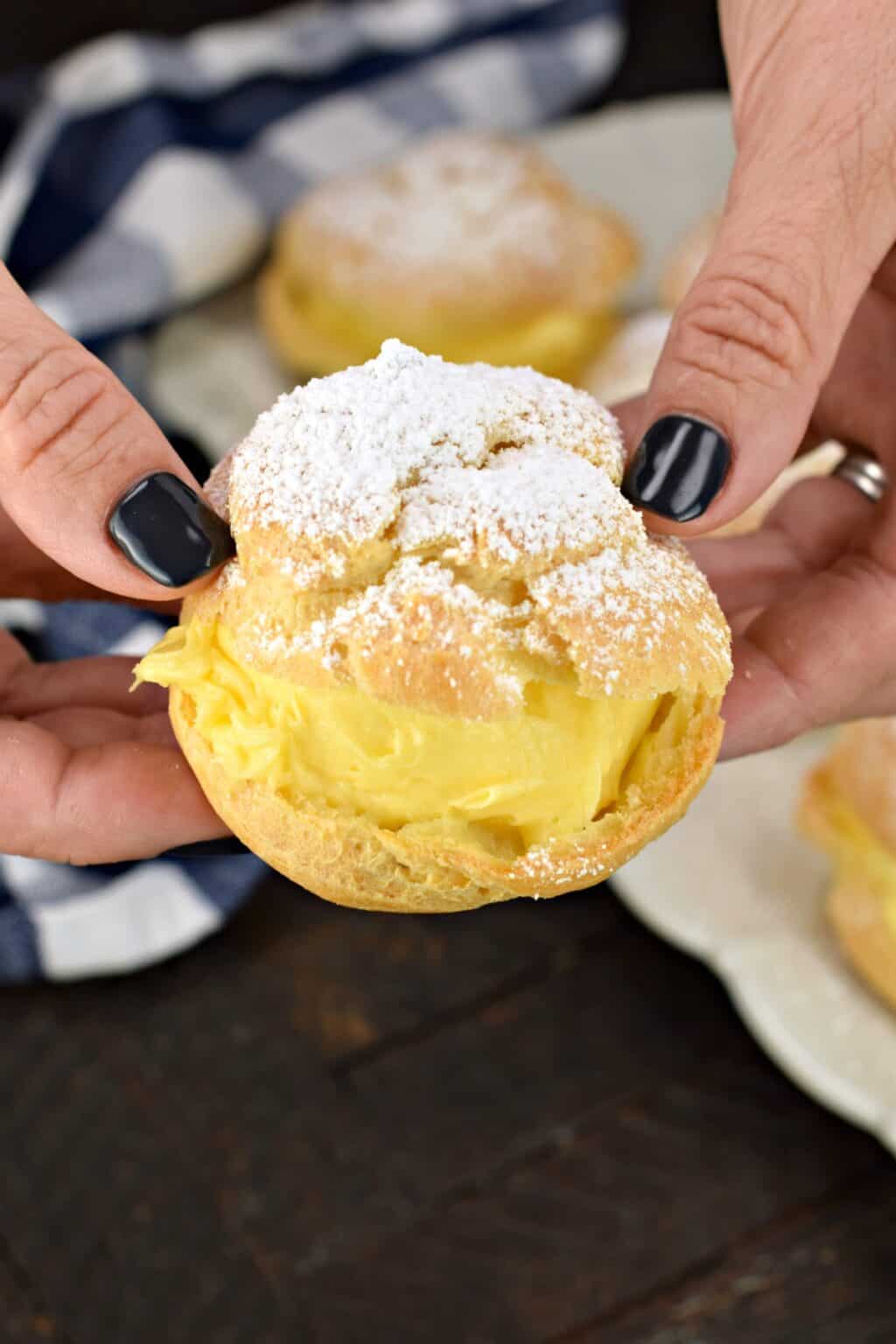 Easy Cream Puffs Recipe Shugary Sweets