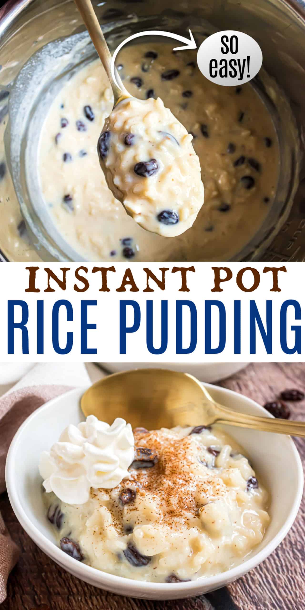 Instant Pot Rice Pudding - Simply Happy Foodie