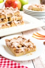 Apple Shortbread Bars Recipe - Shugary Sweets