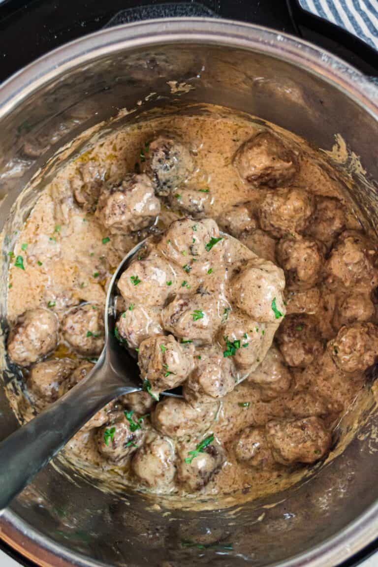 Instant Pot Swedish Meatballs Recipe - Shugary Sweets