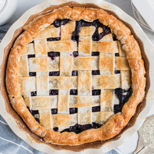 Blueberry Pie Recipe - Shugary Sweets