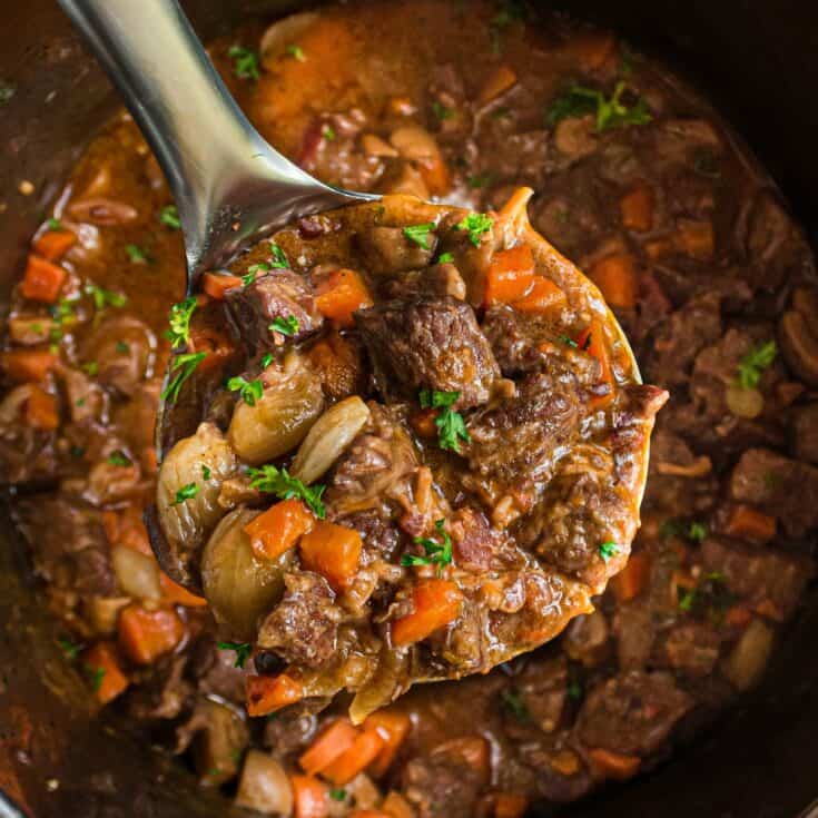 Instant Pot Beef Bourguignon Recipe - Shugary Sweets