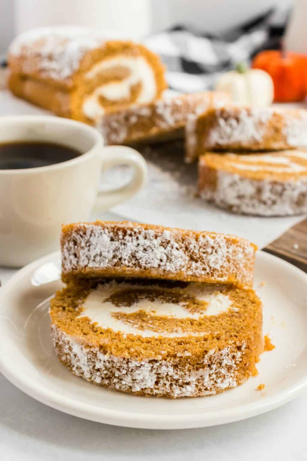 Pumpkin Roll Recipe - Shugary Sweets