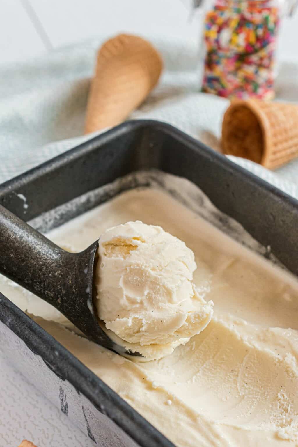 Homemade Vanilla Ice Cream Recipe - Shugary Sweets