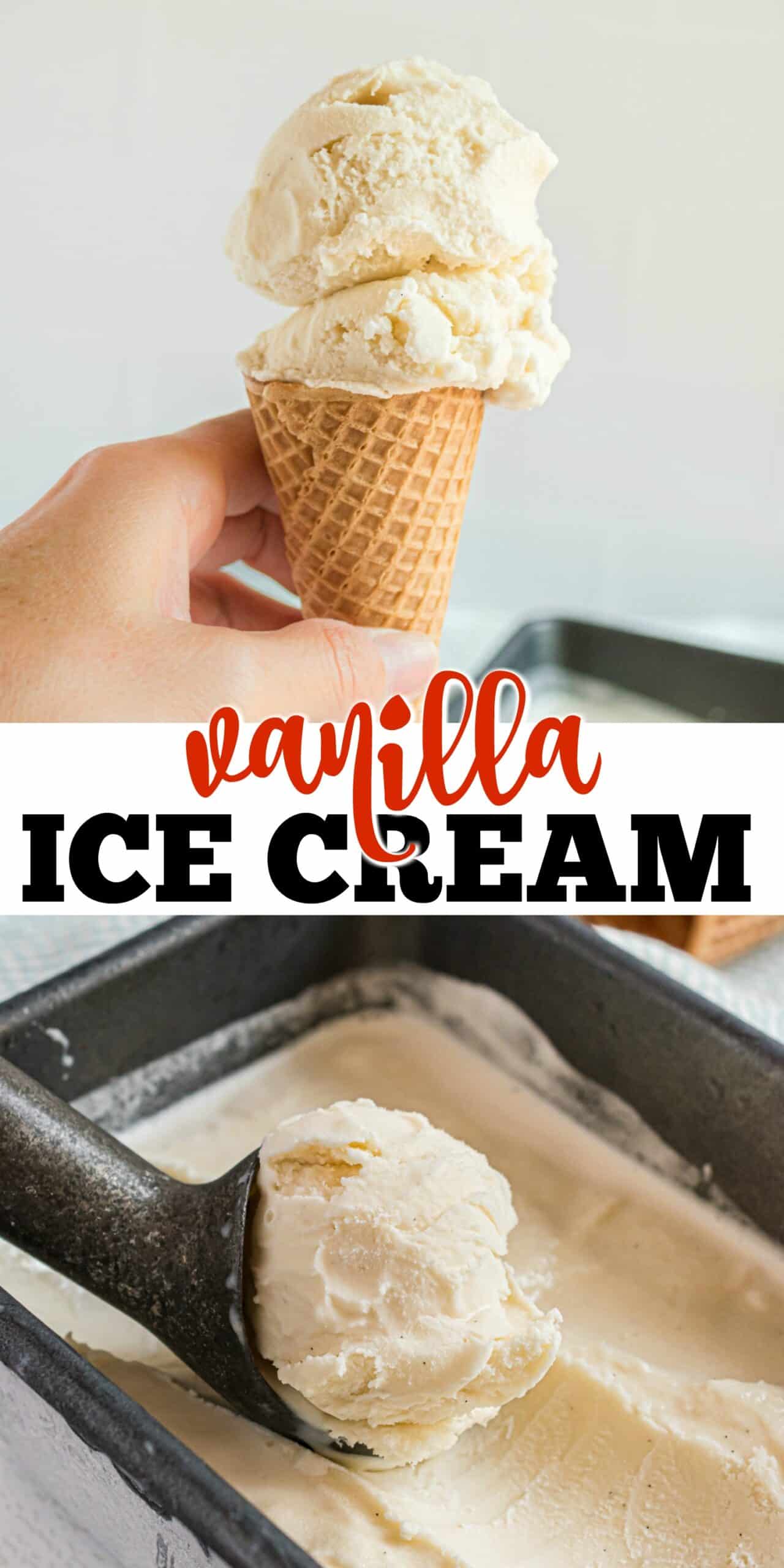 Homemade Vanilla Ice Cream Recipe - Shugary Sweets