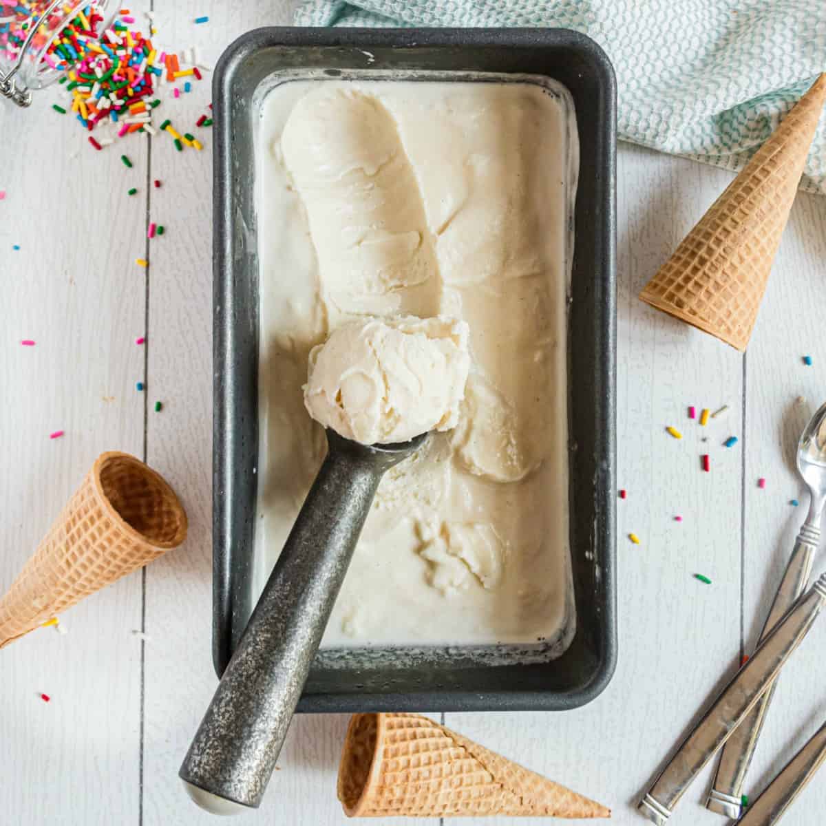 Homemade Vanilla Ice Cream ~Sweet & Savory