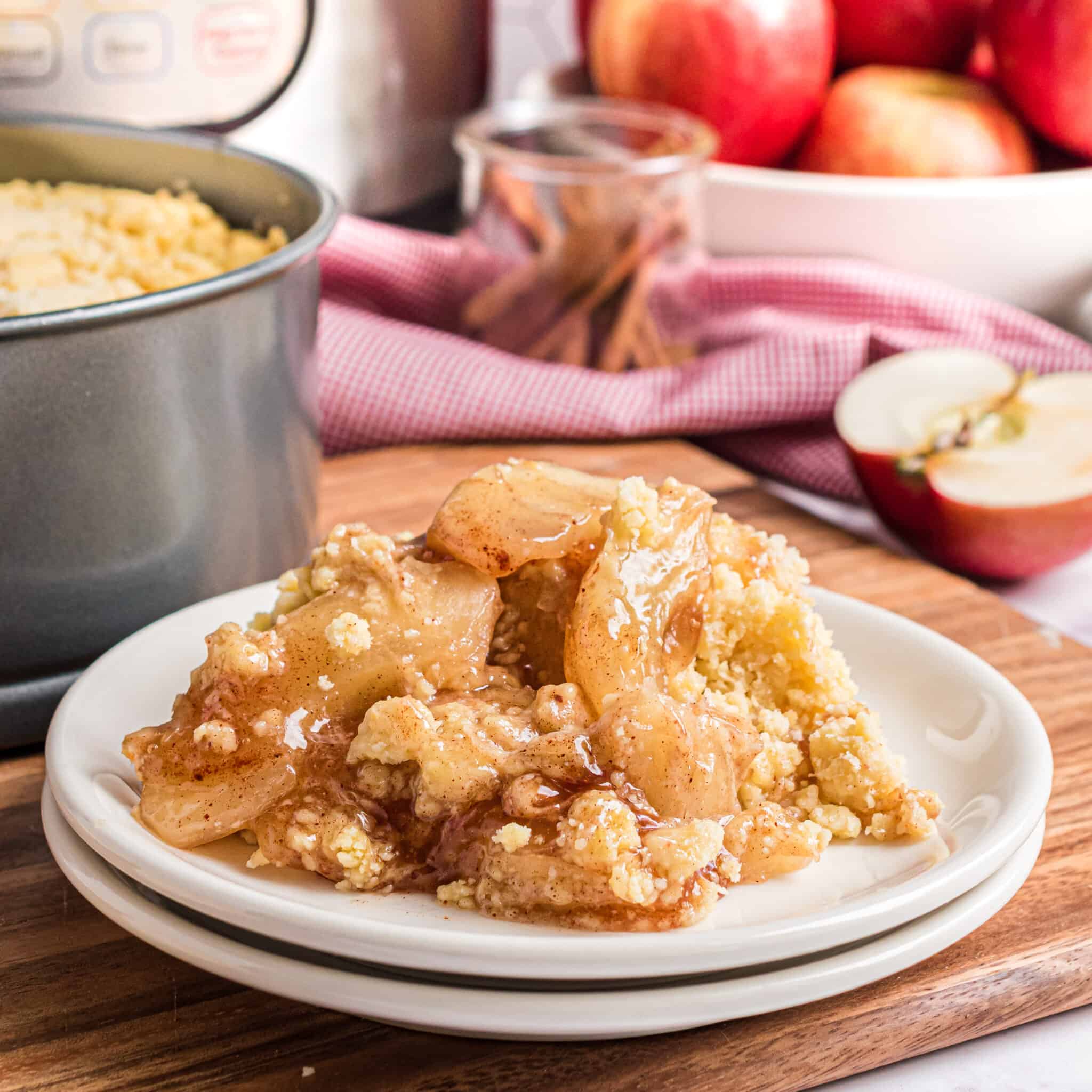 Instant Pot Apple Cobbler Recipe - Shugary Sweets