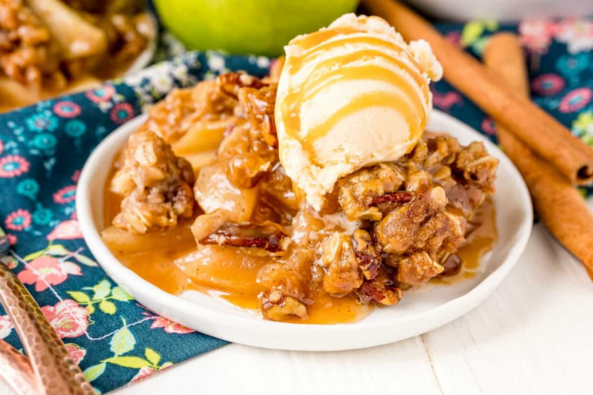 Instant Pot Apple Crisp Recipe - Shugary Sweets