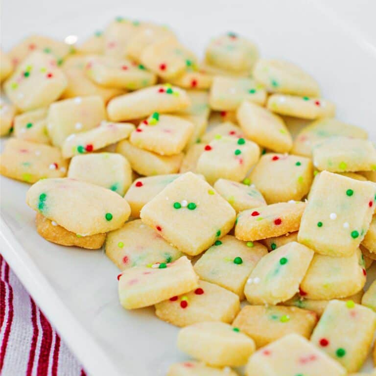 Christmas Shortbread Bites Recipe - Shugary Sweets