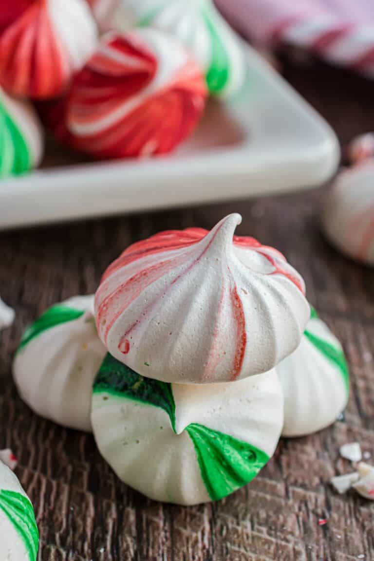 Christmas Meringue Cookies Recipe - Shugary Sweets