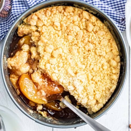 Instant Pot Peach Cobbler