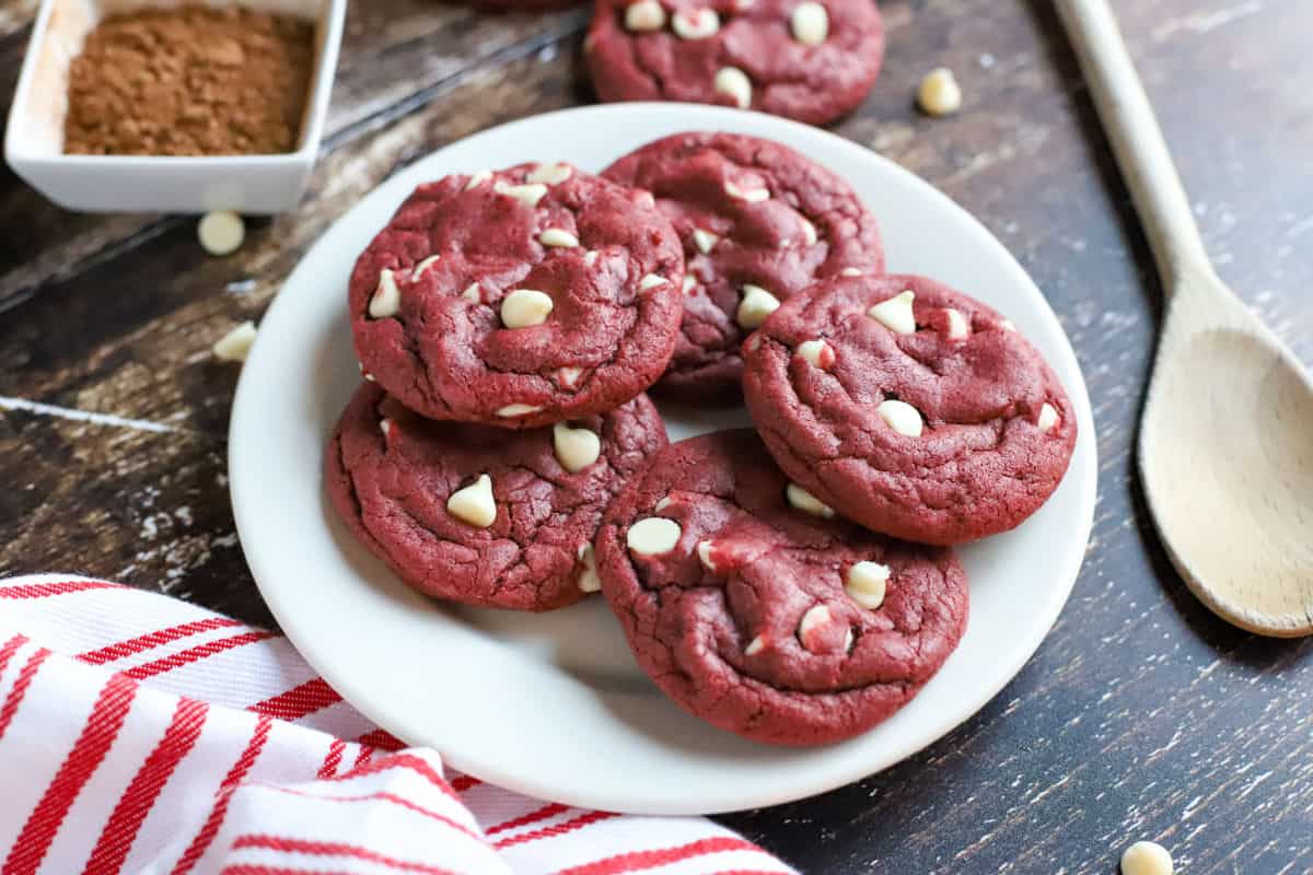 Red Velvet Valentines Day Cookies Shugary Sweets 