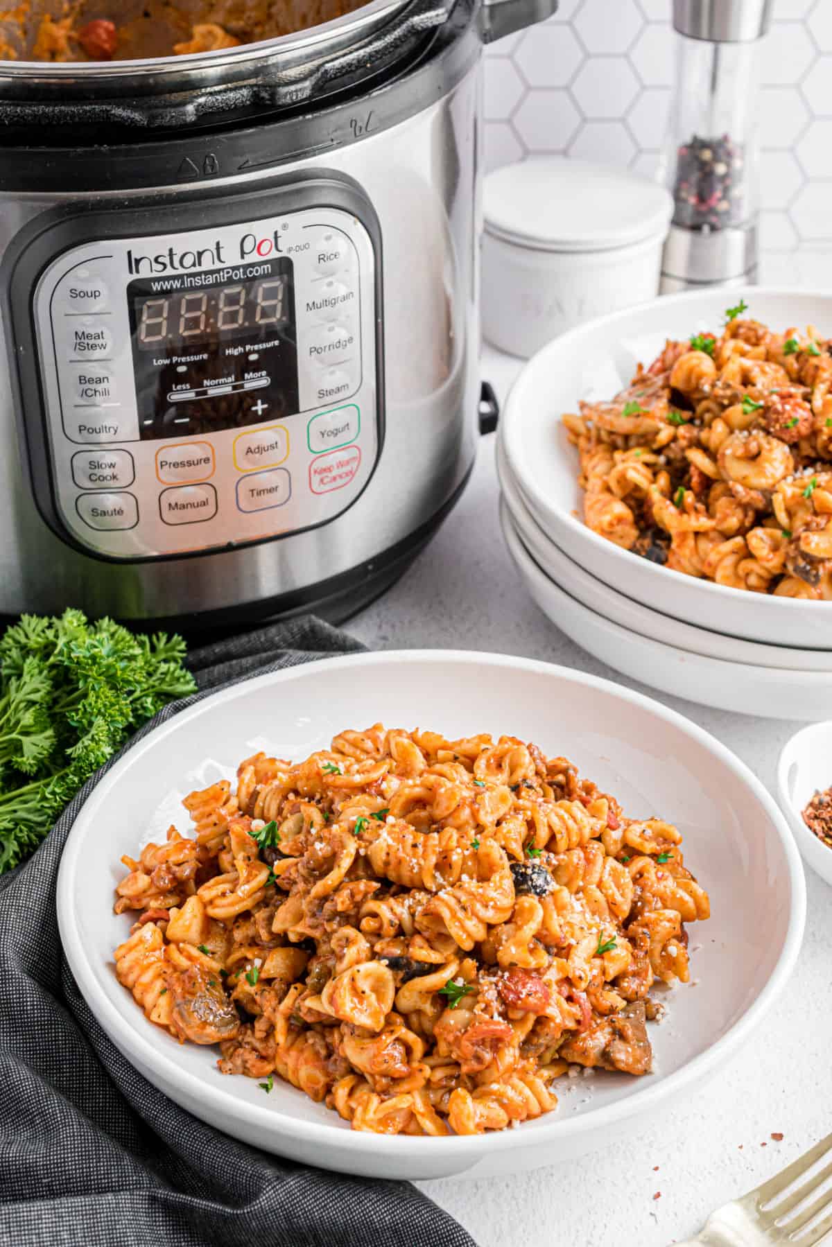 Instant Pot Pink Pasta - 365 Days of Slow Cooking and Pressure Cooking