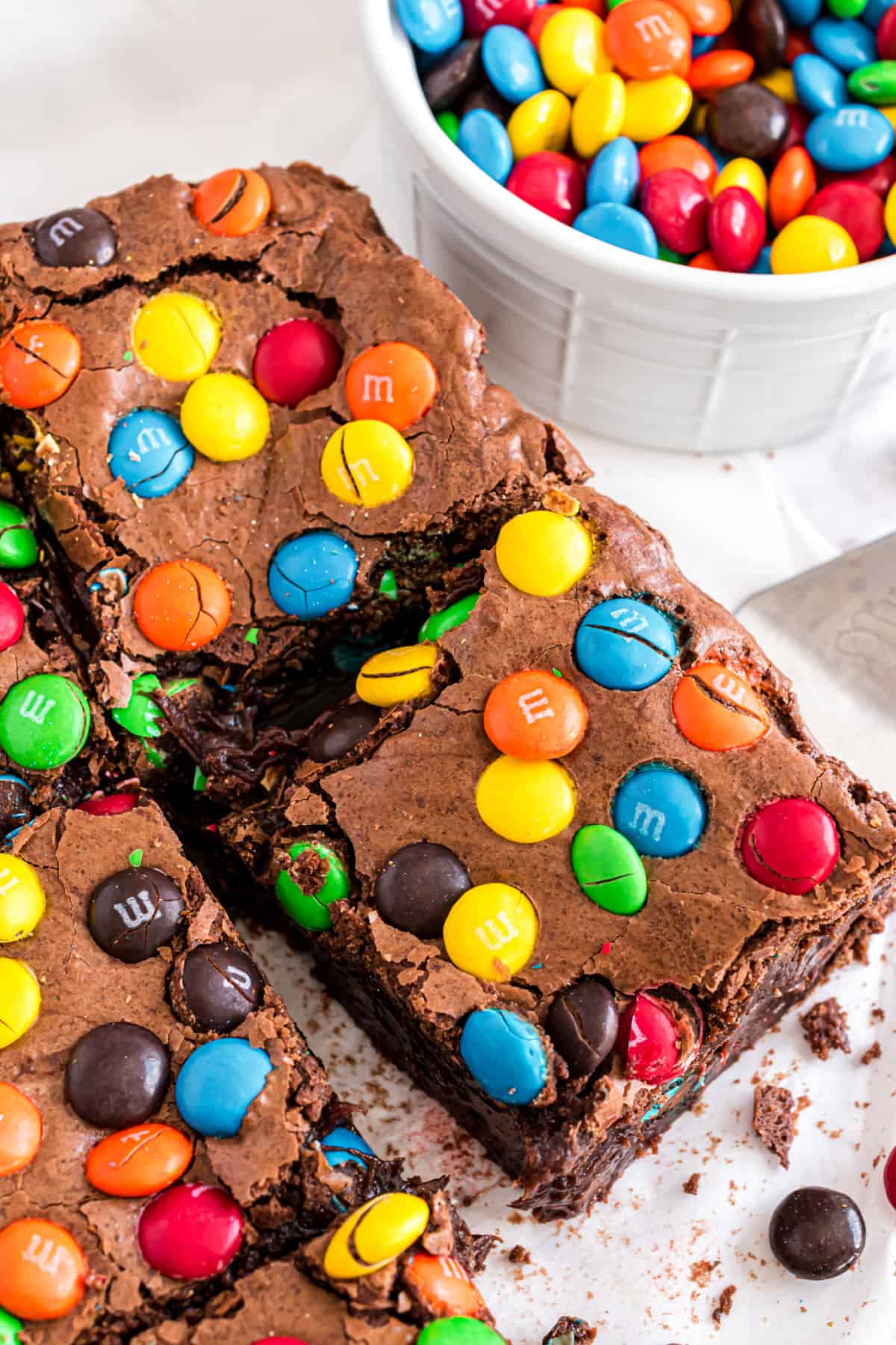 M&M Brownies Recipe - Food Fanatic