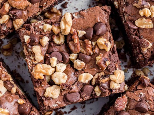 Walnut Brownies Recipe - Shugary Sweets